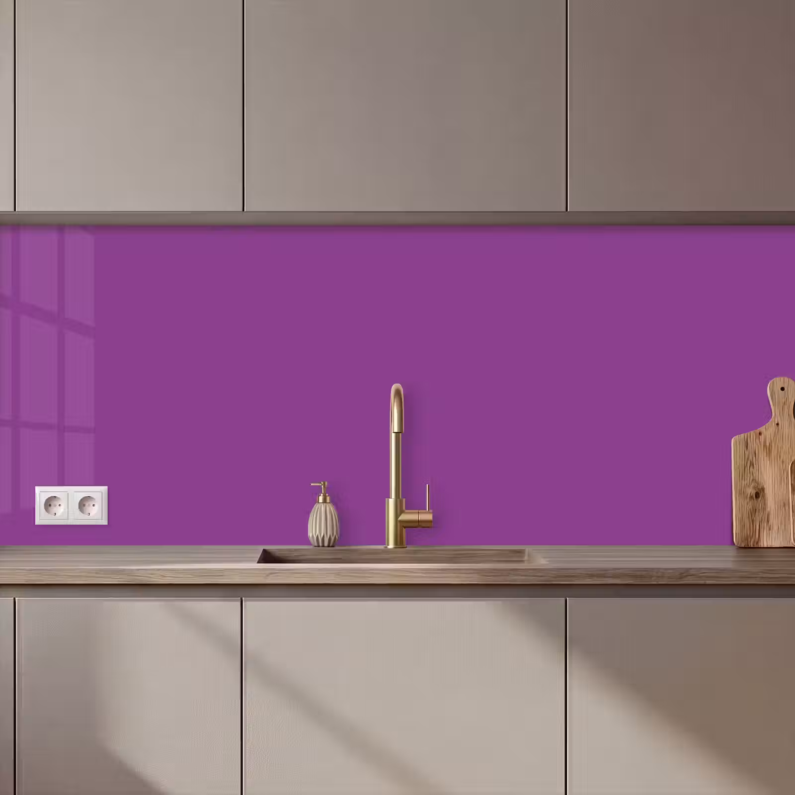 Kitchen splashback - Purple - Colors - Solid — 1