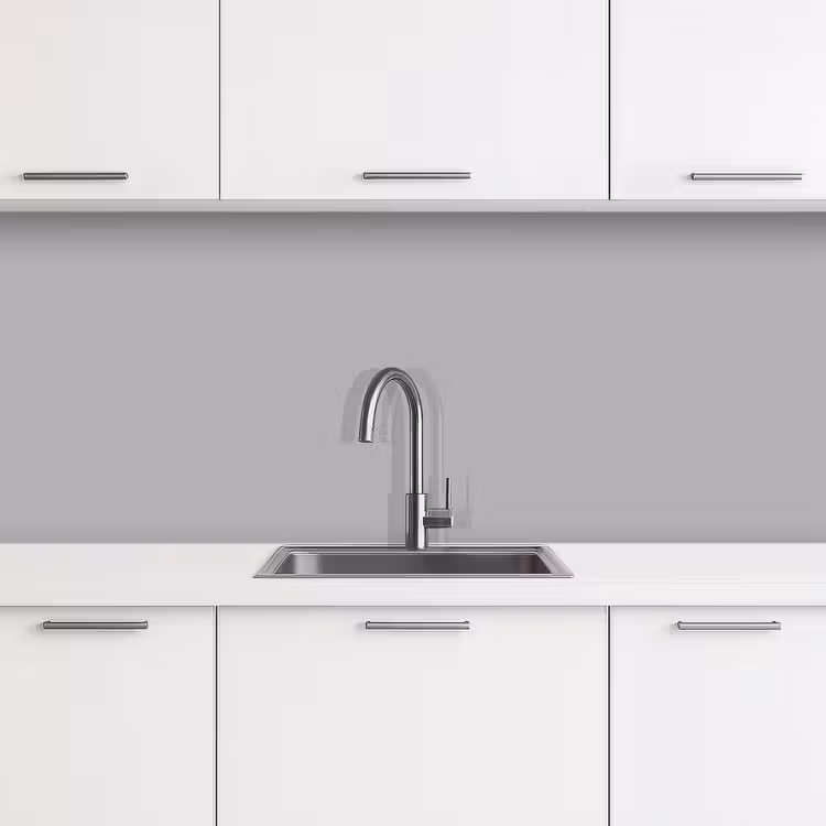 Kitchen splashback - Gray - Solid print — 4