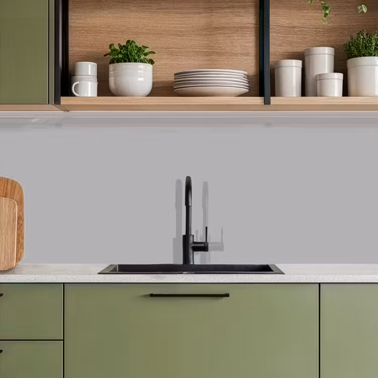 Kitchen splashback - Gray - Solid print — 8