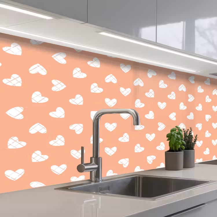 Kitchen splashback - Patterns - Abstract - Heart - Geometry — 2