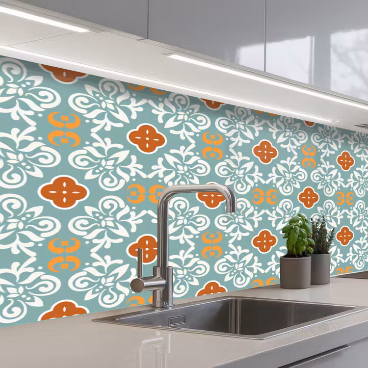 Kitchen splashback - Patterns - Flowers - Abstract — 2