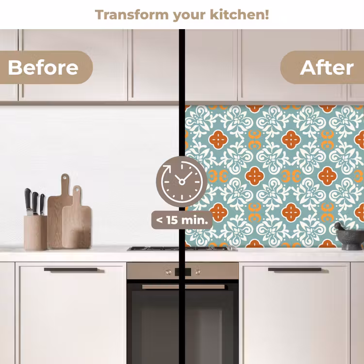 Kitchen splashback - Patterns - Flowers - Abstract — 3