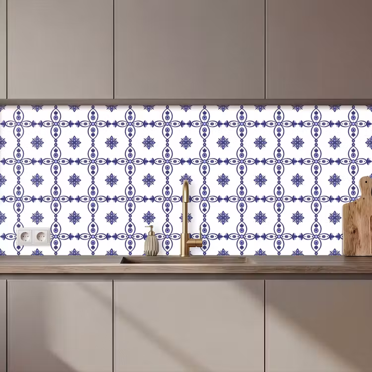 Kitchen splashback - Portugal - Patterns - Blue — 1
