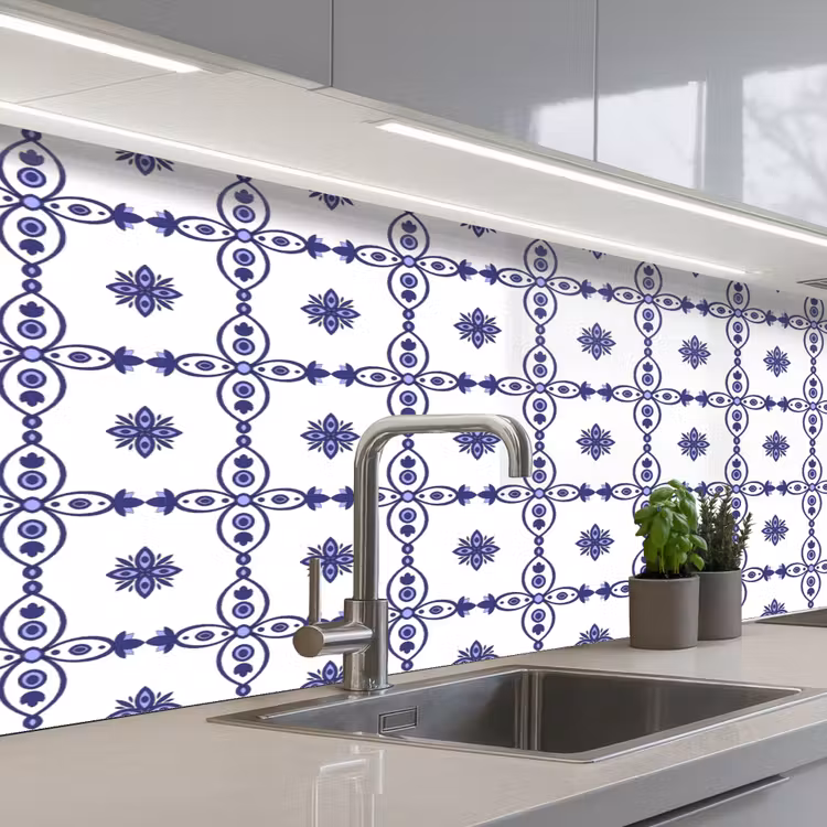 Kitchen splashback - Portugal - Patterns - Blue — 2