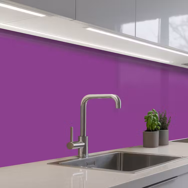 Kitchen splashback - Purple - Colors - Solid — 2