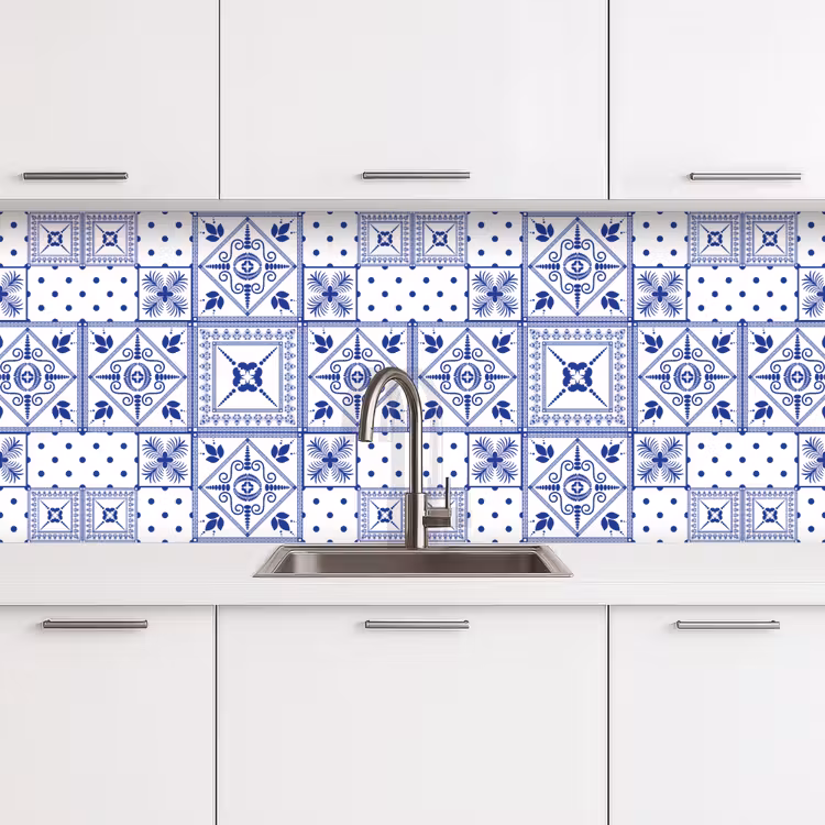 Kitchen splashback - Tiles - Patterns - Delft Blue — 4