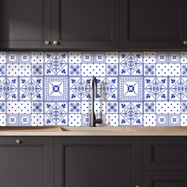 Kitchen splashback - Tiles - Patterns - Delft Blue — 6