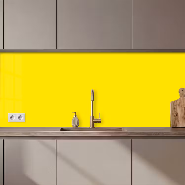 Kitchen splashback - Yellow - Lemon - Neon - Colors — 1