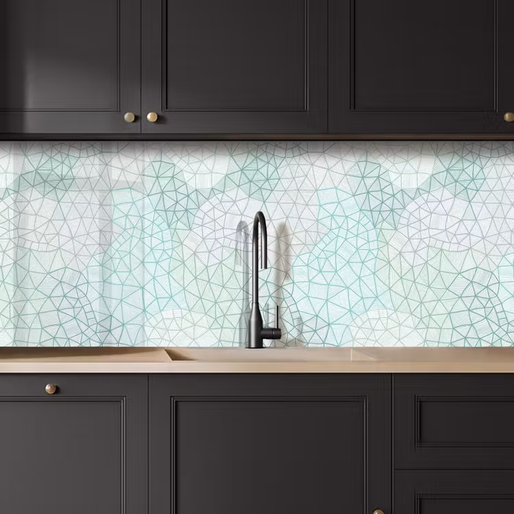Kitchen splashback - Geometry - Pattern - Green — 6