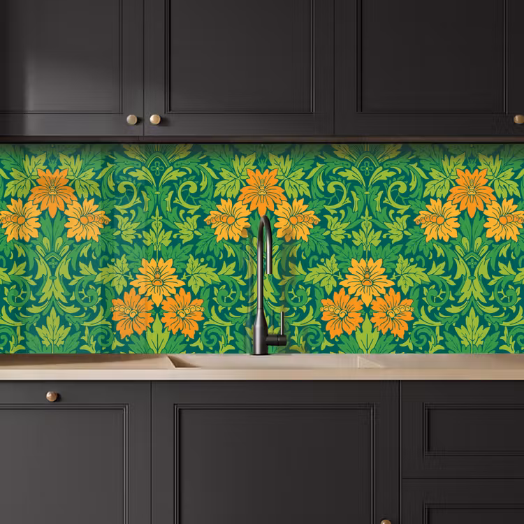 Kitchen splashback - Leaves - Flowers - Boho - Patterns — 6