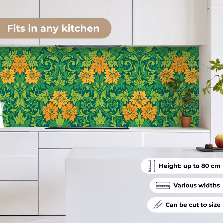 Kitchen splashback - Leaves - Flowers - Boho - Patterns — 7