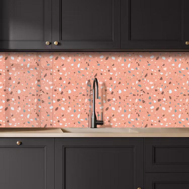 Kitchen splashback - Terrazzo - Pattern - Colorful - Pink - Blue — 6