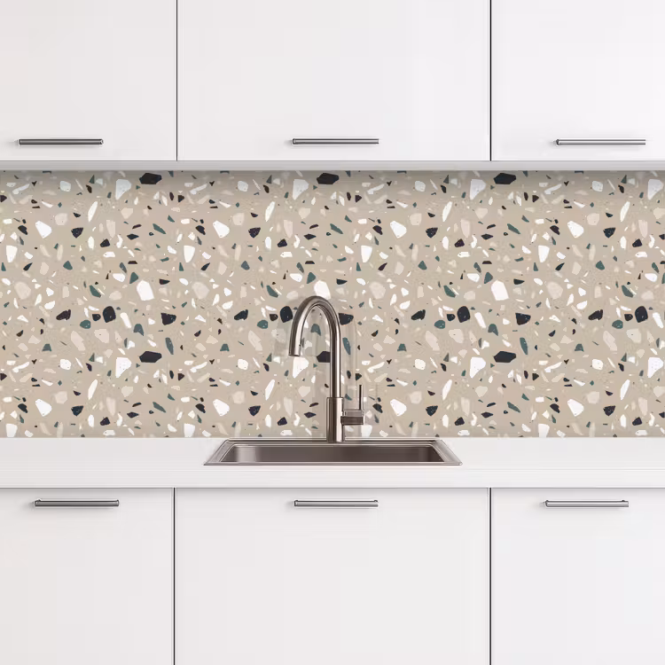 Kitchen splashback - Terrazzo - Pattern - Green — 4