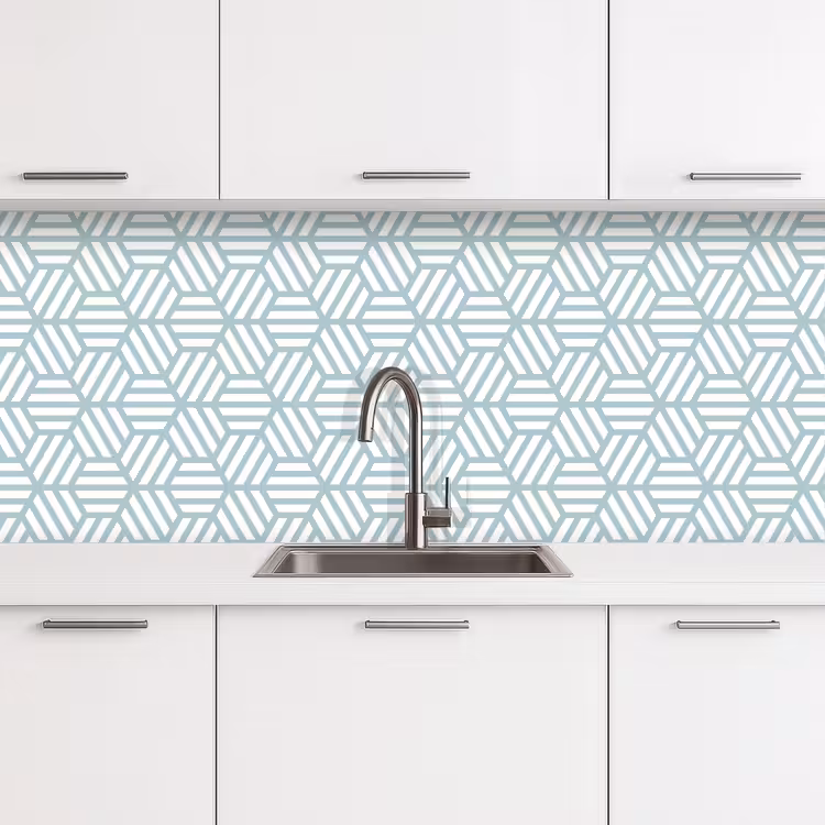 Kitchen splashback - Green - Geometry - Patterns - Abstract — 4