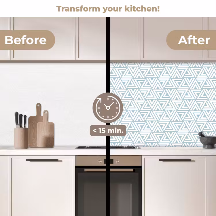 Kitchen splashback - Pattern - Line - Design - Green — 3