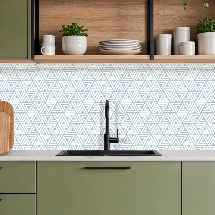 Kitchen splashback - Pattern - Line - Design - Green — 8