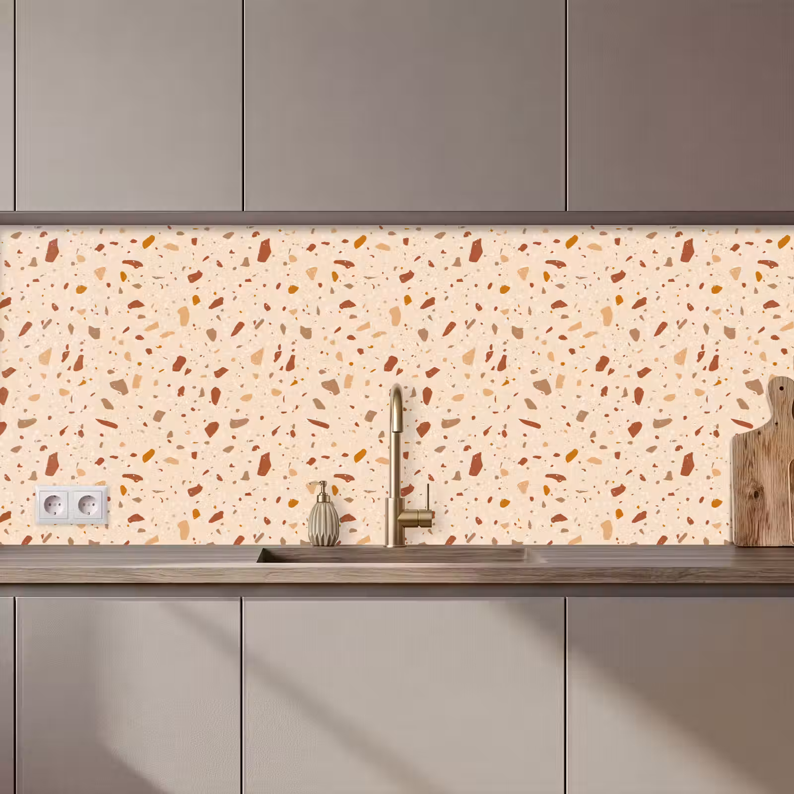 Kitchen splashback - Terrazzo - Pattern - Colorful - Stone — 1