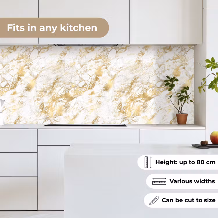 Kitchen splashback - Marble - Gold - Texture — 7