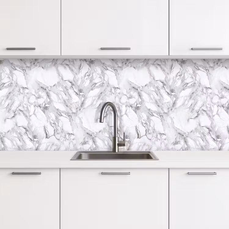 Kitchen splashback - Marble - Layered - Breaking - Grey texture — 4