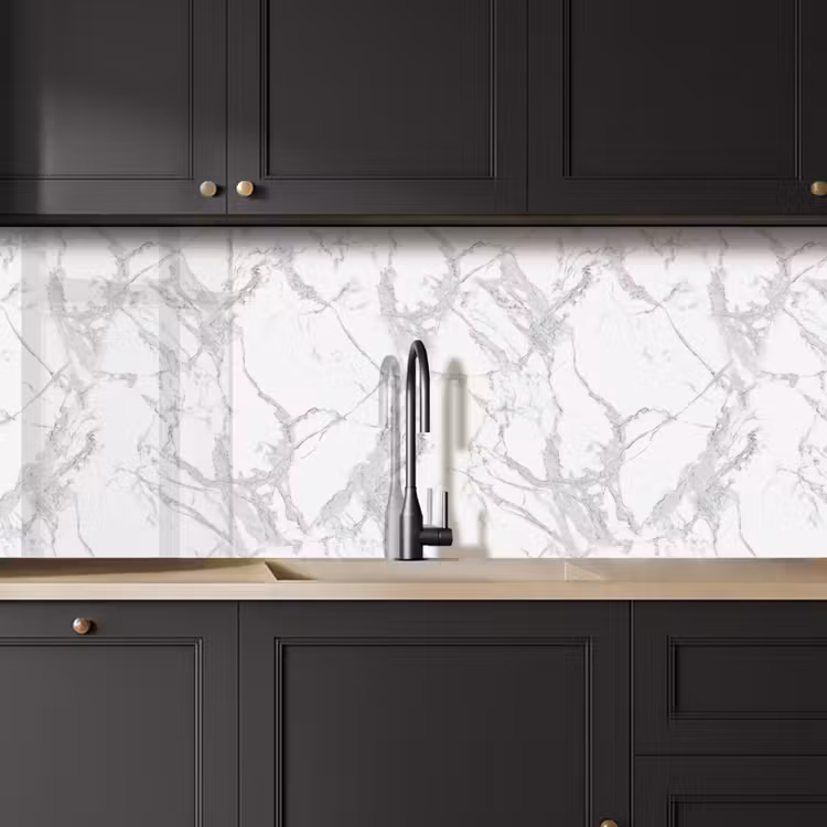 Kitchen splashback - Marble - Pure - Gray - Veins — 6