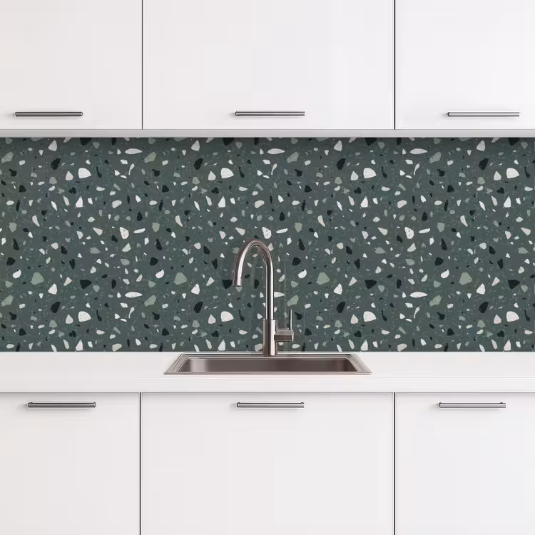 Kitchen splashback - Terrazzo - Pattern - Colorful - Green — 4