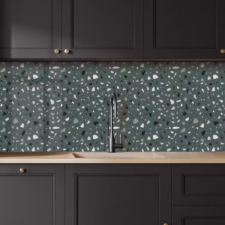 Kitchen splashback - Terrazzo - Pattern - Colorful - Green — 6