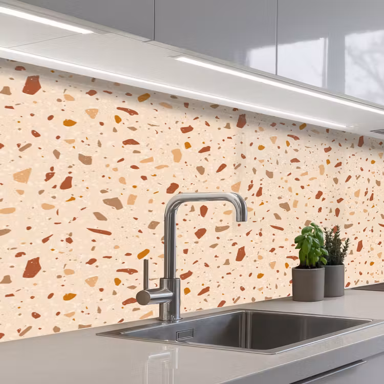 Kitchen splashback - Terrazzo - Pattern - Colorful - Stone — 2