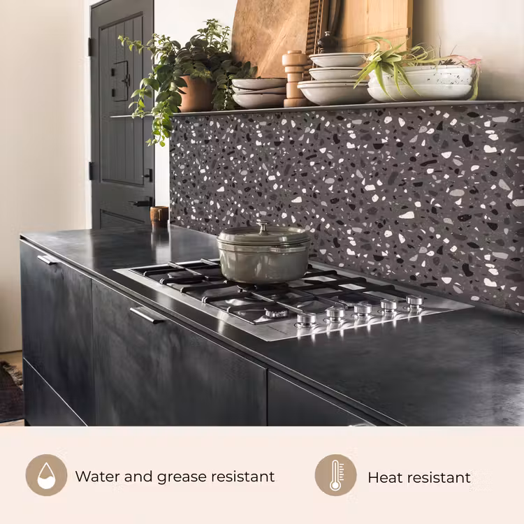 Kitchen splashback - Terrazzo - Pattern - Gray — 5