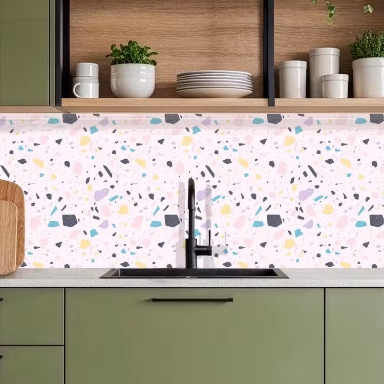 Kitchen splashback - Terrazzo - Pattern - Soft - Candy — 8