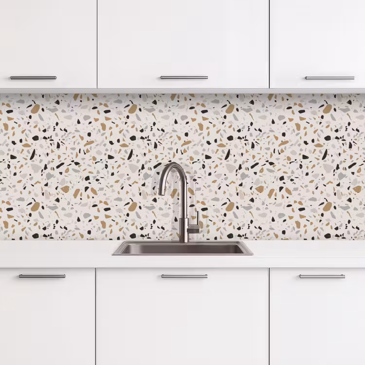 Kitchen splashback - Terrazzo - Pattern - Steel — 4