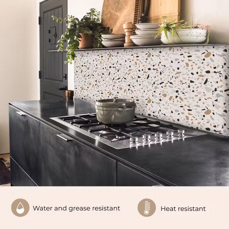 Kitchen splashback - Terrazzo - Pattern - Steel — 5