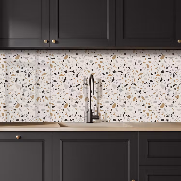 Kitchen splashback - Terrazzo - Pattern - Steel — 6