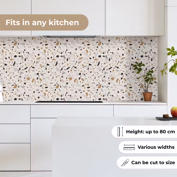 Kitchen splashback - Terrazzo - Pattern - Steel — 7