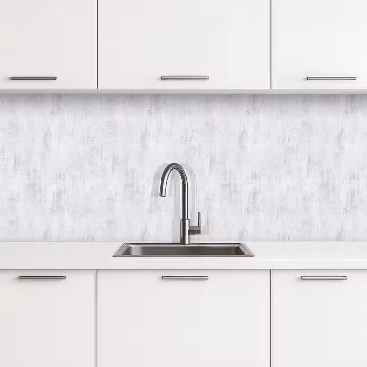 Kitchen splashback - Wall - Painted - White - Unfinished — 4