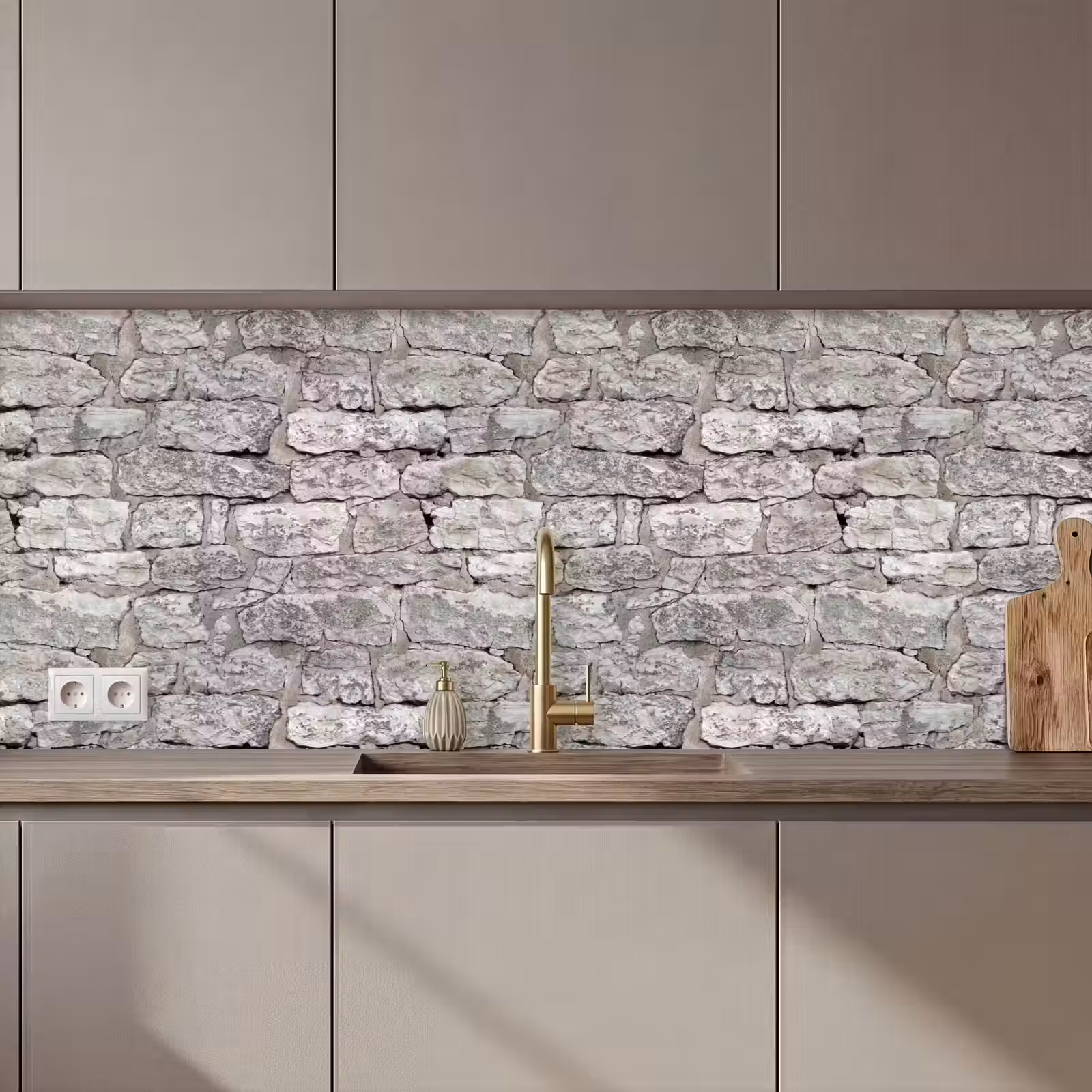 Kitchen splashback - Natural stones - Wall - Crumbling — 1