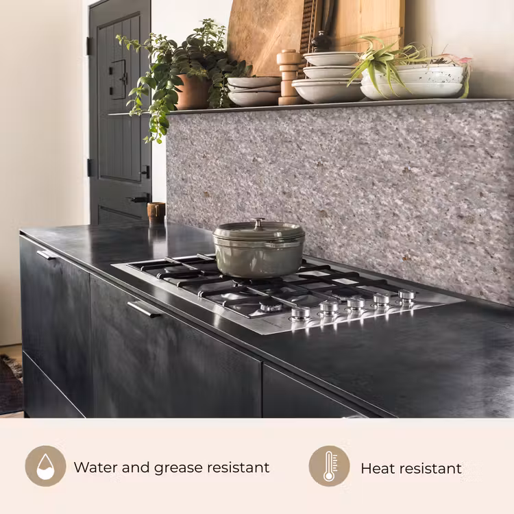 Kitchen splashback - Light - Gray - Texture — 5