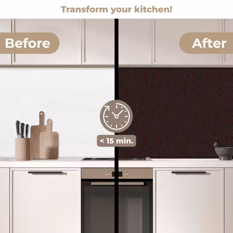 Kitchen splashback - Metal - Dark - Rust — 3