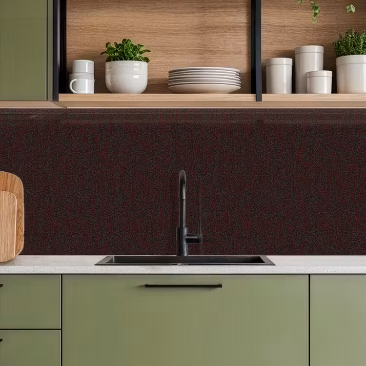 Kitchen splashback - Metal - Dark - Rust — 8