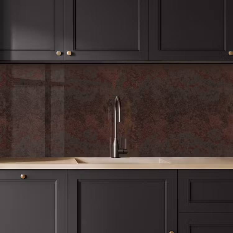 Kitchen splashback - Metal - Rust - Dark - Brown — 6