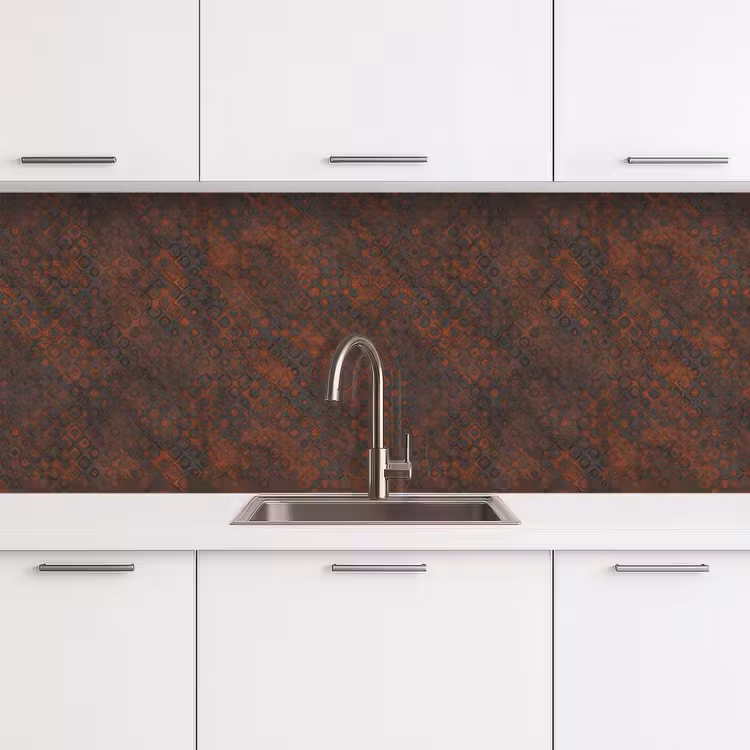 Kitchen splashback - Pattern - Rust - Brown — 4
