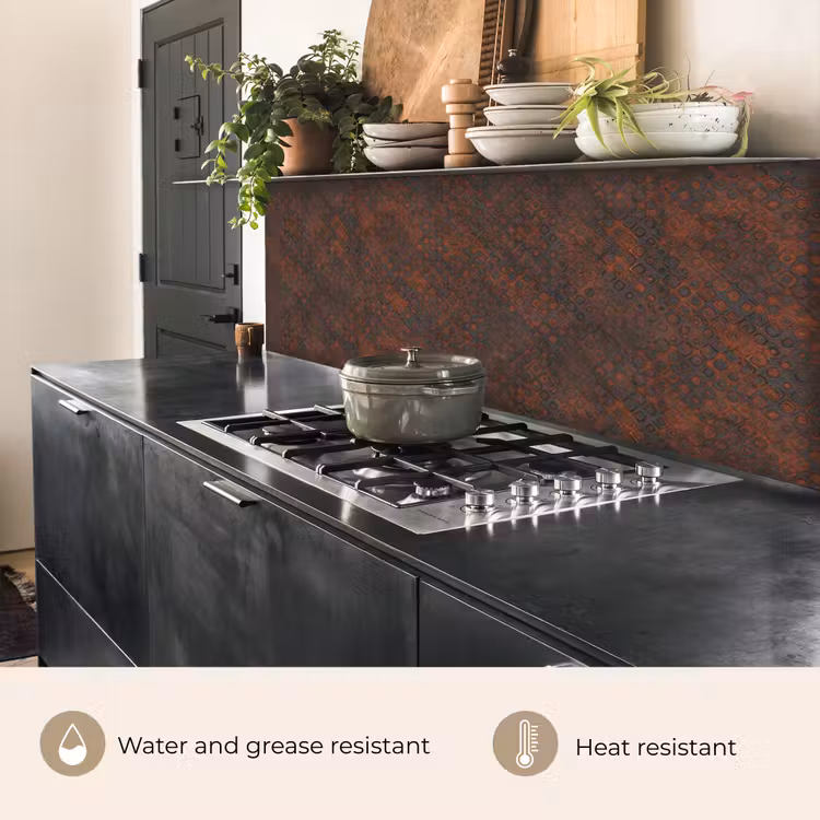 Kitchen splashback - Pattern - Rust - Brown — 5