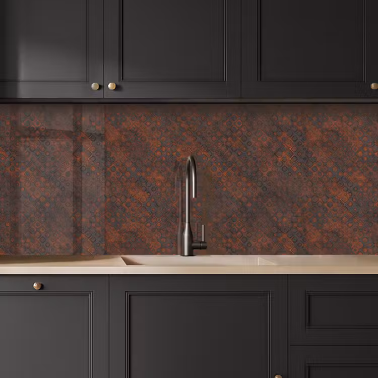 Kitchen splashback - Pattern - Rust - Brown — 6