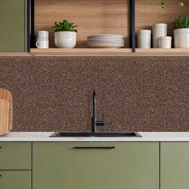 Kitchen splashback - Rough - Rust - Dark brown — 8