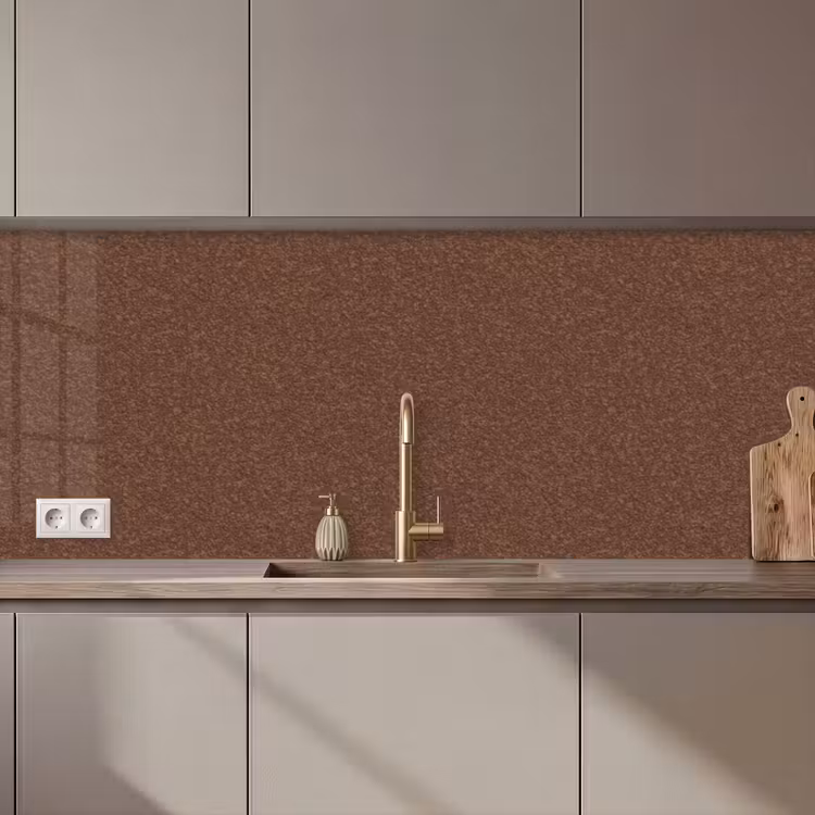 Kitchen splashback - Rough - Rust - Red — 1