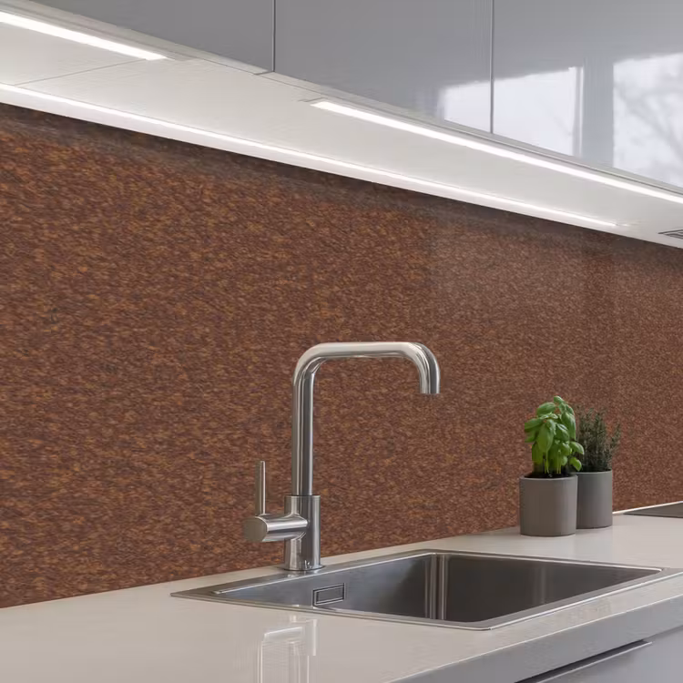 Kitchen splashback - Rough - Rust - Red — 2