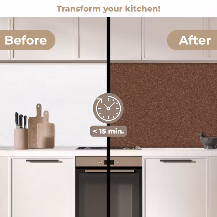 Kitchen splashback - Rough - Rust - Red — 3