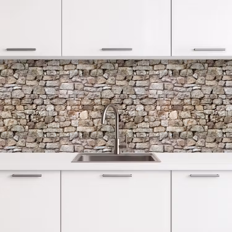 Kitchen splashback - Rough - Stones - Wall - Natural stones — 4