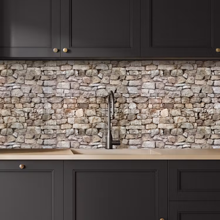 Kitchen splashback - Rough - Stones - Wall - Natural stones — 6