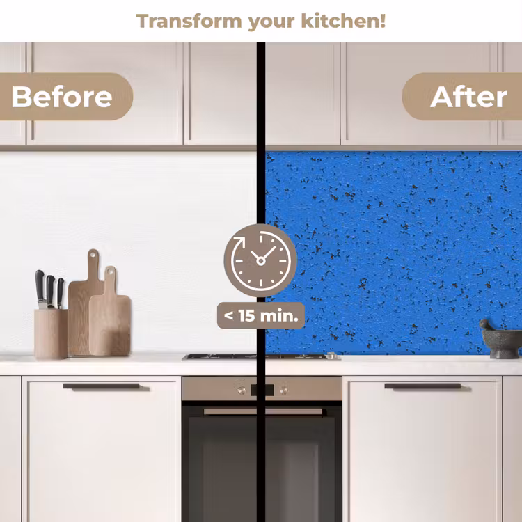 Kitchen splashback - Rust - Blue - Cracks - Paint — 3