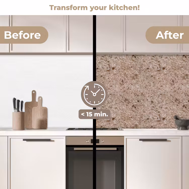 Kitchen splashback - Wall - Damaged - Erosion - Porous — 3